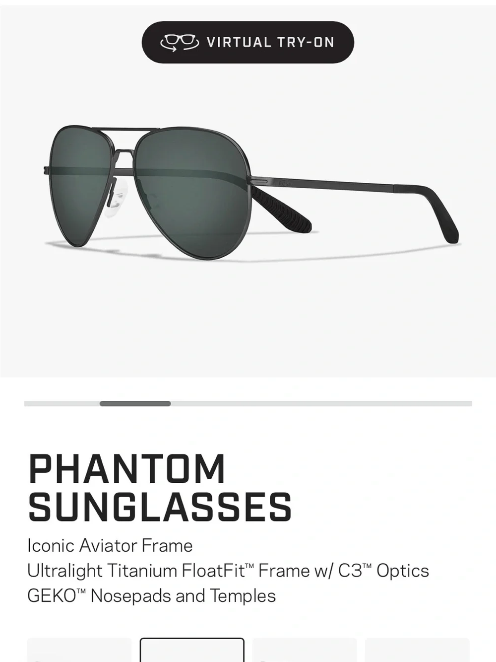 Roka Phantom Women’s Aviator Polarized Sunglasses - Black